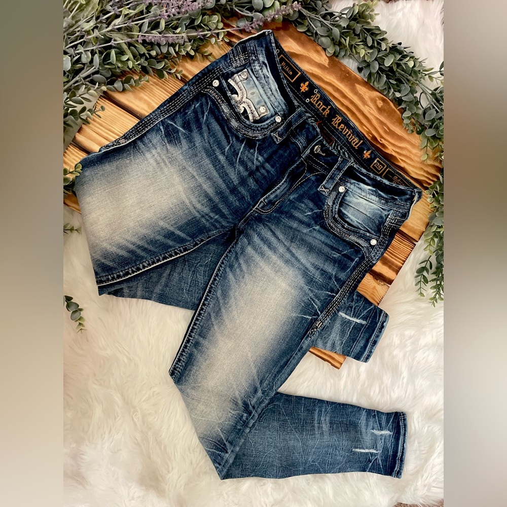 Rock Revival Pilkin Mid Rise Skinny Jeans